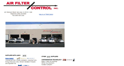 Desktop Screenshot of airfiltercontrol.com